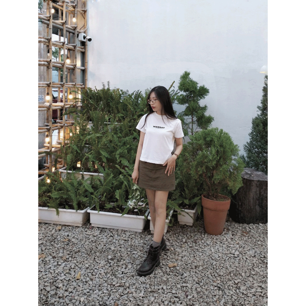 Baby tee áo thun trơn basic Meesay vải cotton cao cấp co giãn, dày dặn