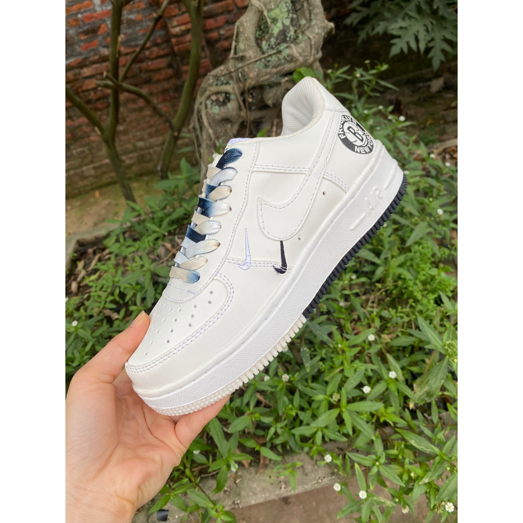 Gìay thể thao Air Force 1 just did , âm dương AF1 âm dương , bản dây thừng màu be tặng kèm hộp bảo vệ