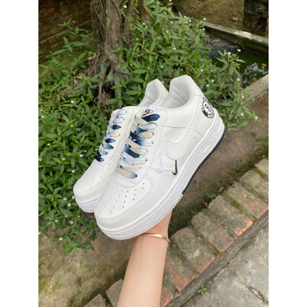 Gìay thể thao Air Force 1 just did , âm dương AF1 âm dương , bản dây thừng màu be tặng kèm hộp bảo vệ