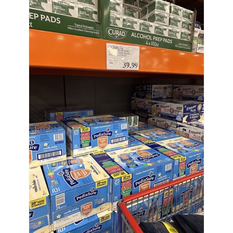 date 12/2023 THÙNG 24 CHAI SỮA PEDIASURE NƯỚC HƯƠNG VANI 237ML