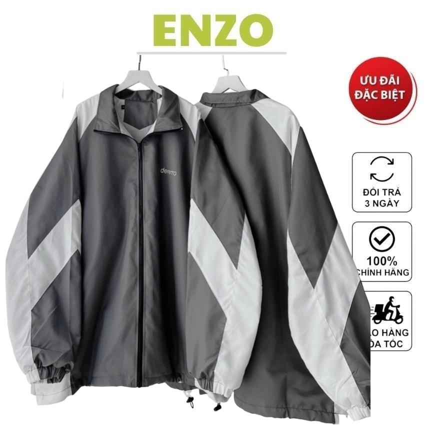 Áo khoác dù nam nữ form rộng cổ đứng chất vải dù gió 2 lớp cao cấp _ ENZO AD 95