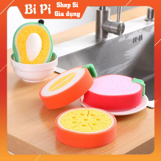 Miếng rửa chén bát dĩa bọt Biển siêu to siêu khổng lồ hình trái cây dễ thương Tiện Dụng