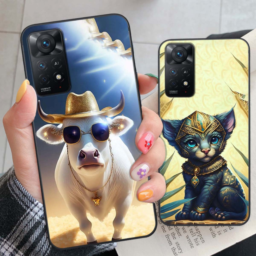 Ốp lưng Xiaomi Redmi Note 11 4G / Note 11S / Note 11 Pro 5G in hình 12 Con giáp Quý Tộc siêu cute