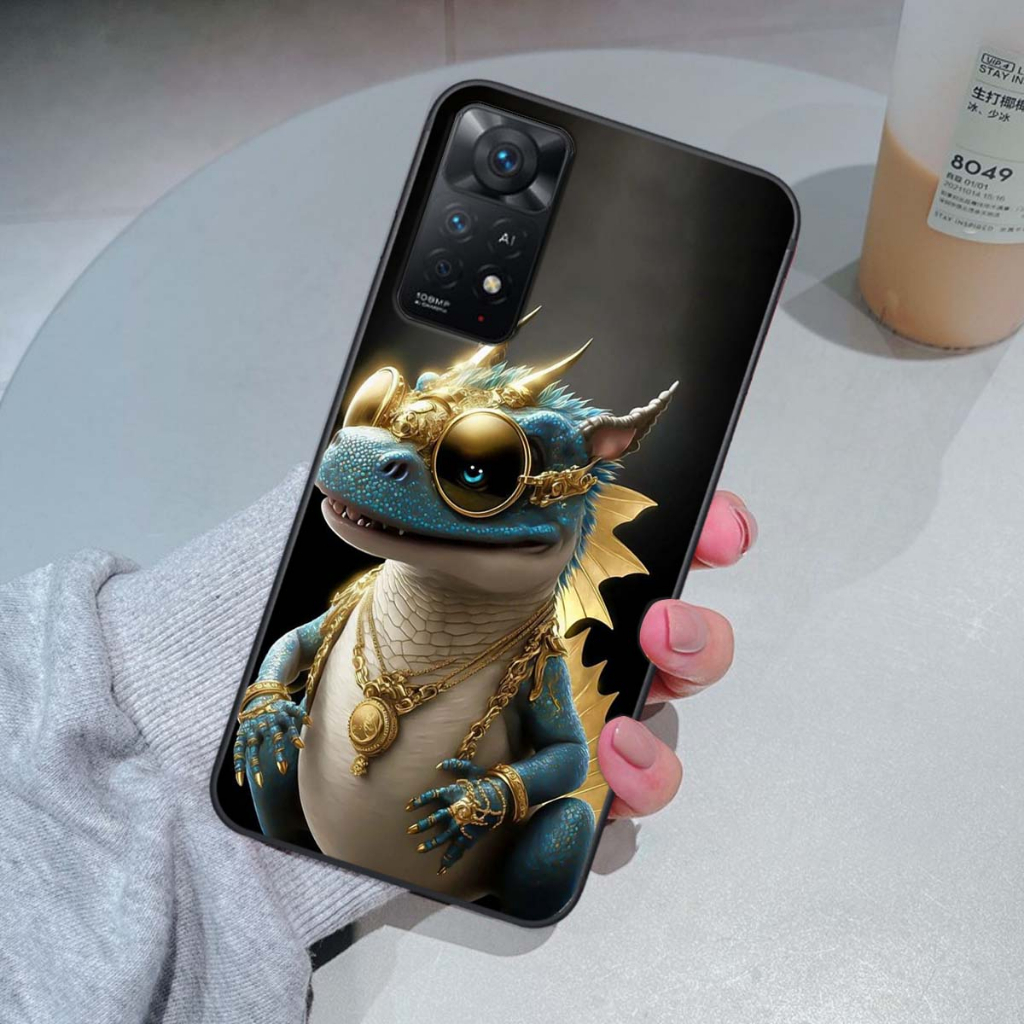 Ốp lưng Xiaomi Redmi Note 11 4G / Note 11S / Note 11 Pro 5G in hình 12 Con giáp Quý Tộc siêu cute