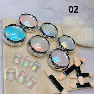 Set tráng gương màu bột 6 hũ