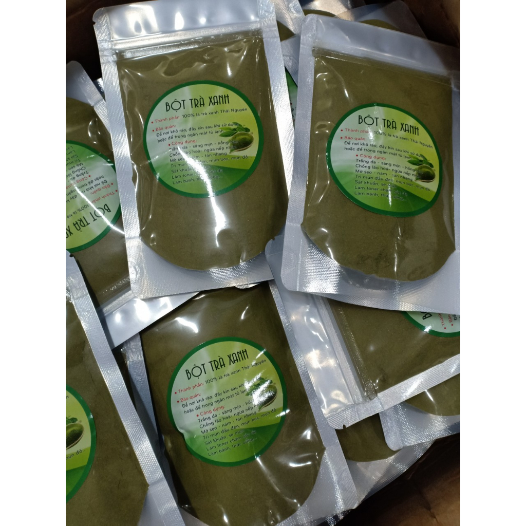 Bột trà xanh Nguyên Chất thiên nhiên 100gr