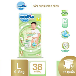 Tã quần organic Molfix- Jumbo L - Gói 38 miếng