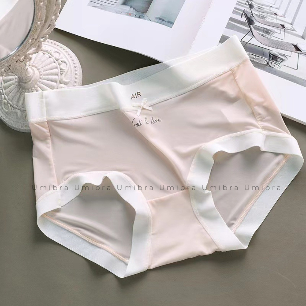 Quần lót Su AIR tàng hình Umibra chất liệu thun lạnh thông thoáng kháng khuẩn màu Pastel - QL34