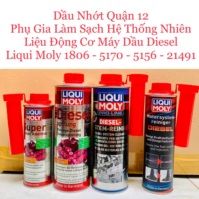 Phụ Gia Súc Béc Dầu Liqui Moly Super Diesel Additive - 1806 250ML và 5