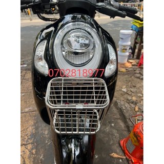 Rổ trước xe scoopy inox