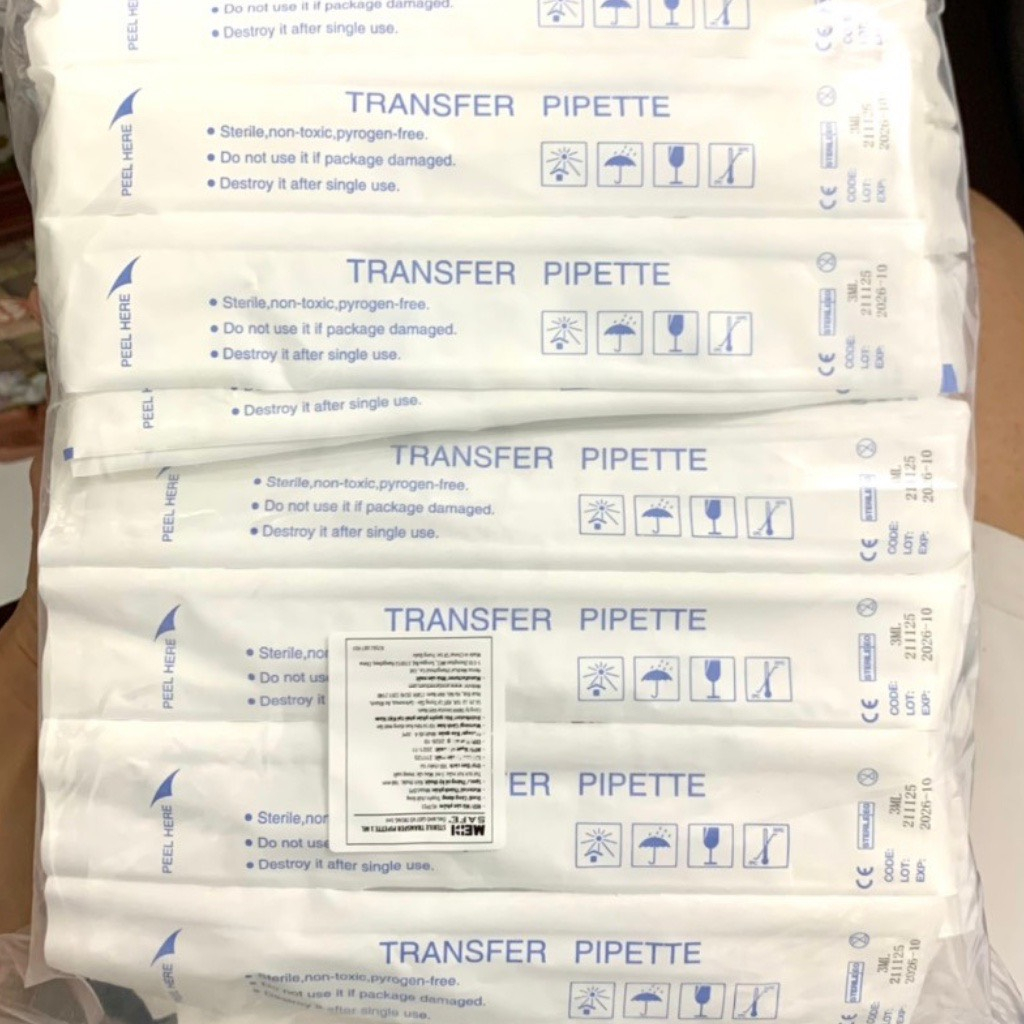 Ống bón sữa thuốc tiệt trùng an toàn tiện lợi cho bé lười uống sữa thuốc 3ml