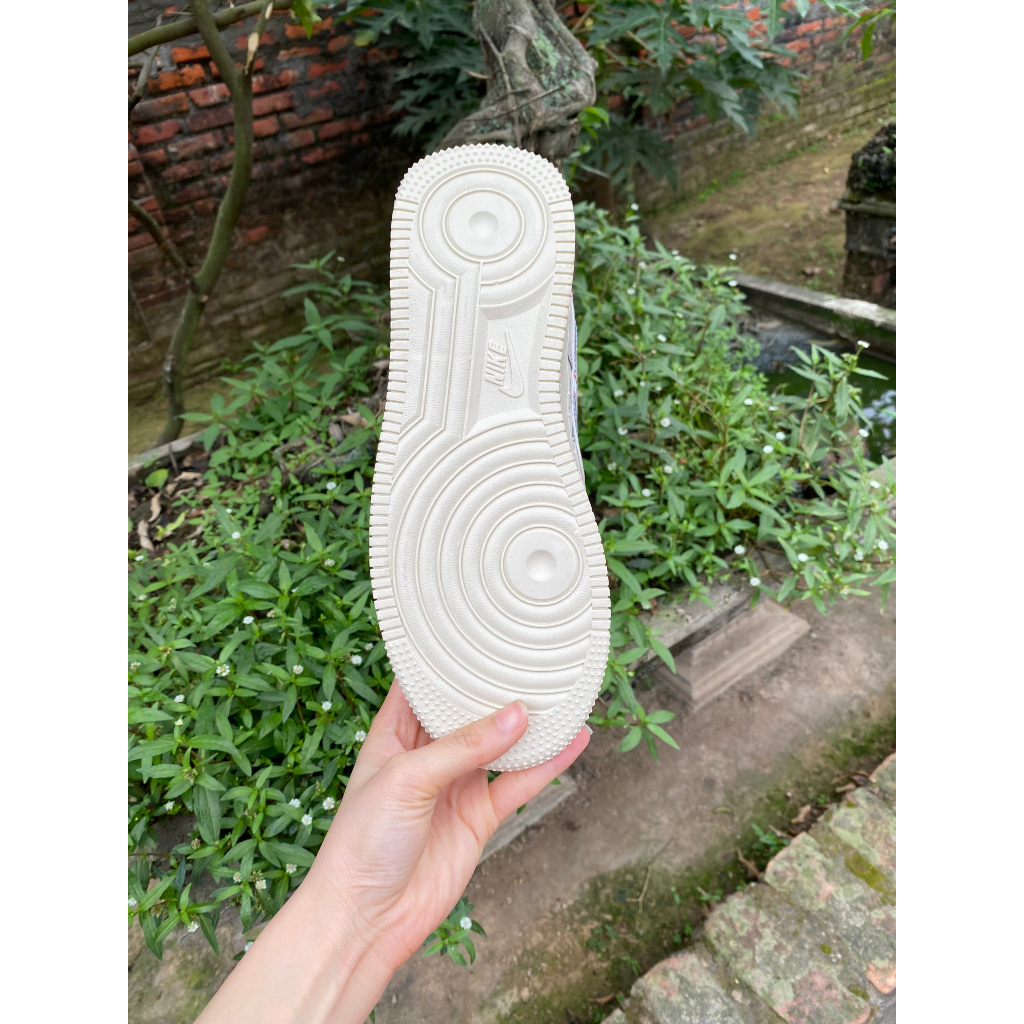 Gìay thể thao Air Force 1 just did , âm dương AF1 âm dương , bản dây thừng màu be tặng kèm hộp bảo vệ