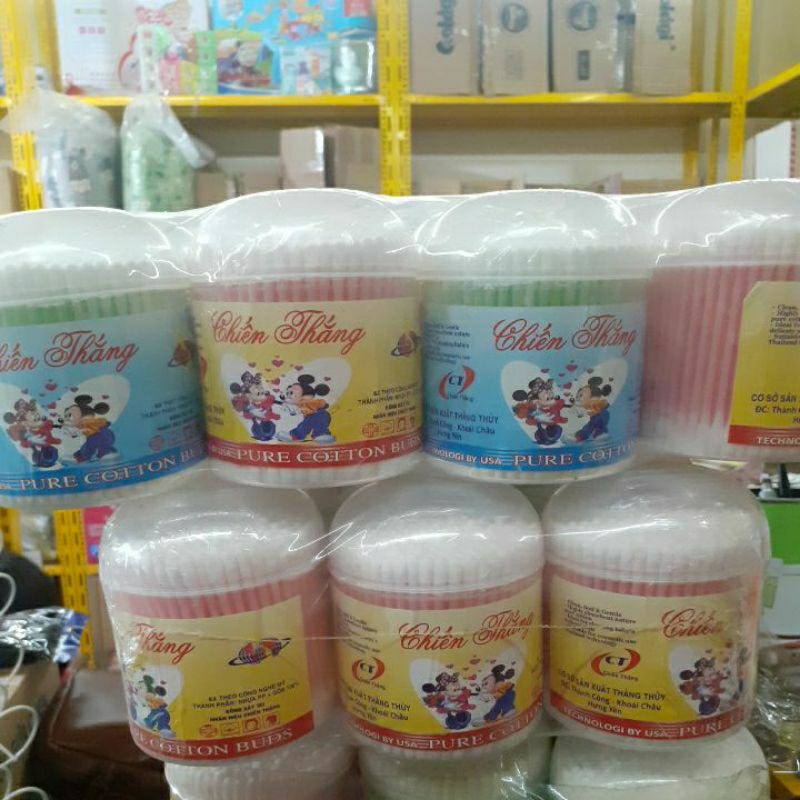 Hộp tăm bông ráy tai Chiến Thắng hơn 200 que