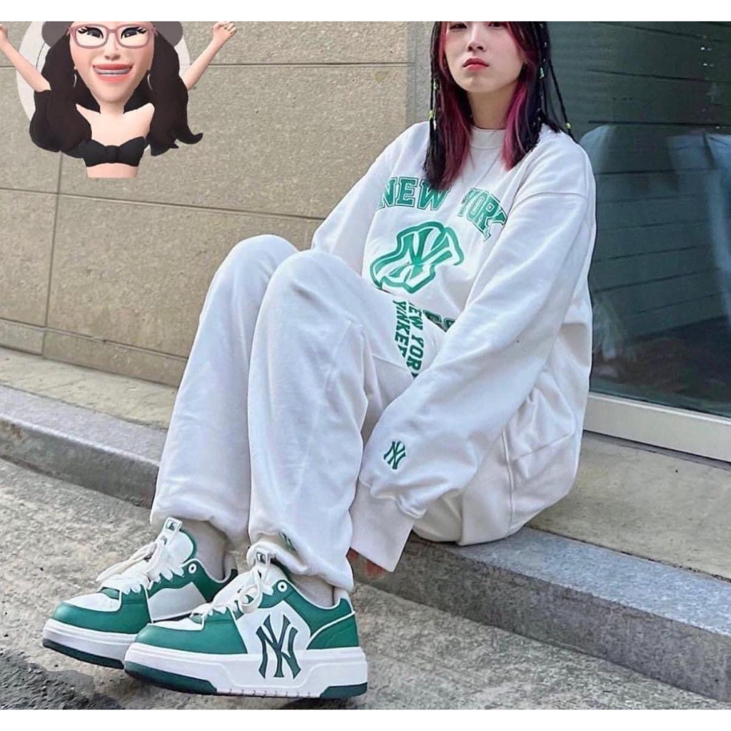 Giày Thể Thao MLB Black White Panda, Giày MLB Chunky Liner Màu Đen Trắng,xanh trắng