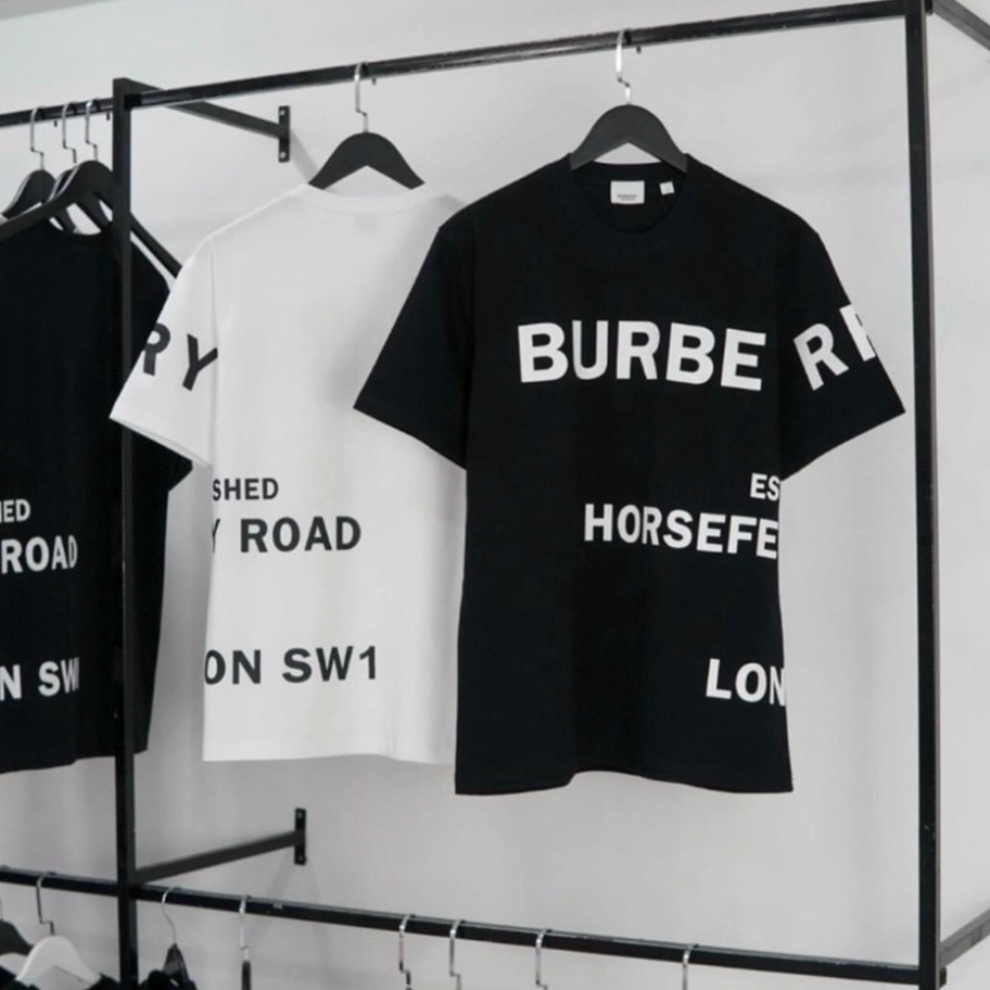 Áo Burberry Horseferry in chữ cao cấp Áo thun BBR nam nữ mới nhất siêu hottrend 2023