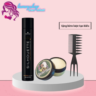 COMBO sáp vuốt tóc siêu cứng cho NAM  (chính hãng loại 1) TẶNG LƯỢC TẠO KIẺU