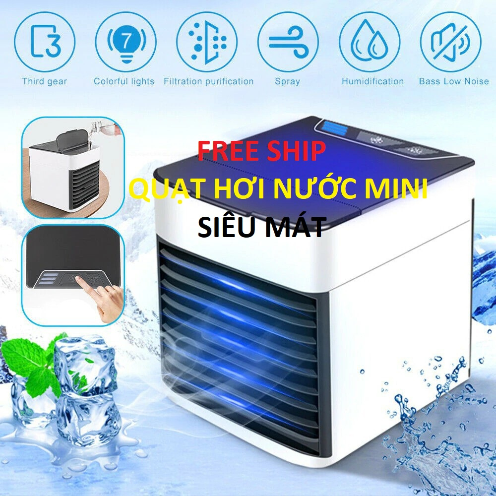 Quạt Điều Hòa Mini Để Bàn Nhỏ Gọn, Điều Hoà Hơi Nước Mini Công Nghệ Hàn Quốc Siêu Mát