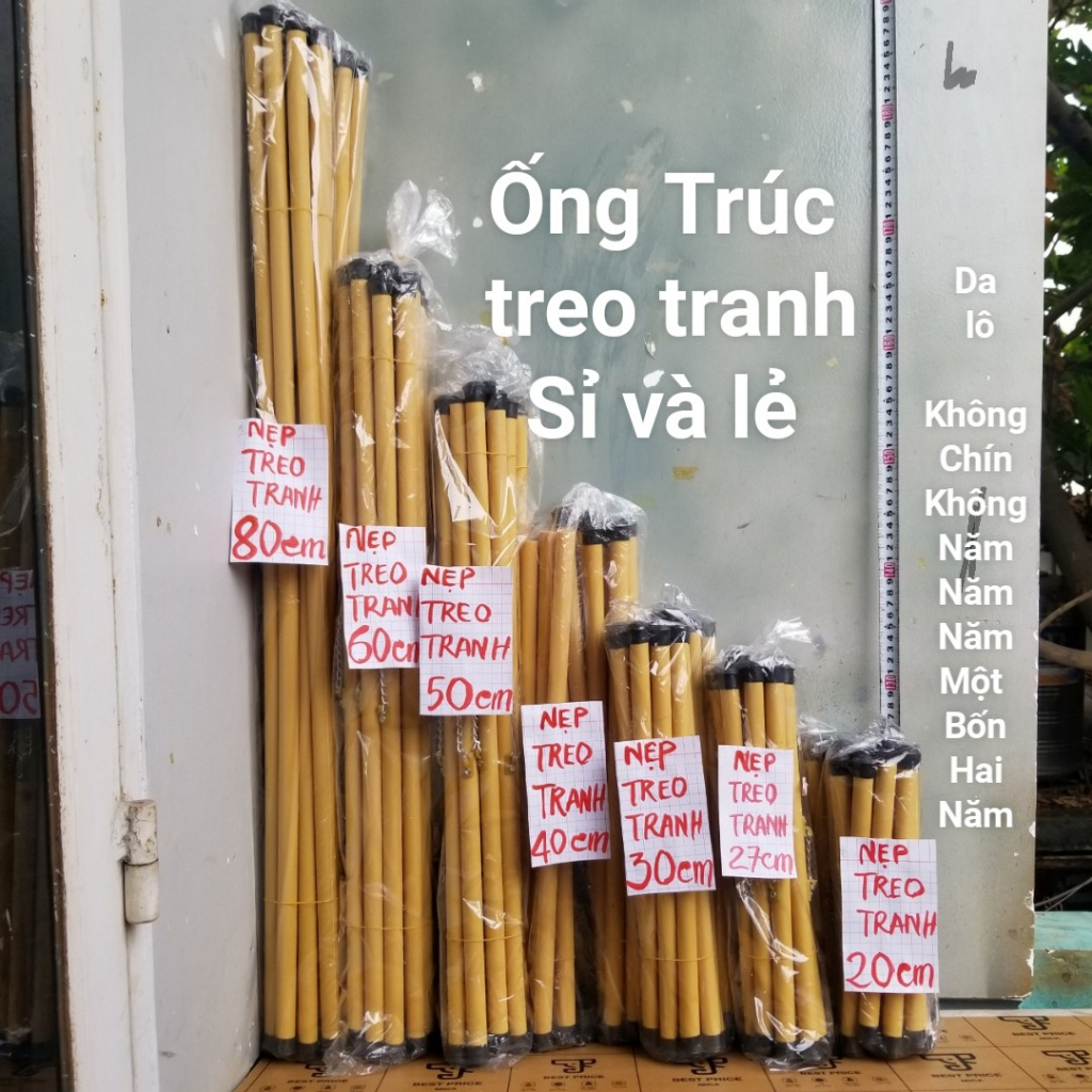 1 bó Ống trúc,ống sáo nhựa treo tranh. Sỉ và lẻ. Nẹp treo tranh nhiều kích thước