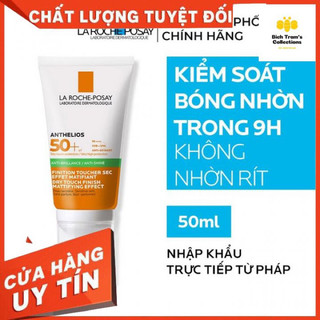 Kem chống nắng giúp kiểm soát bóng nhờn & bảo vệ da trước tia UVB UVA SPF 50+ La Roche-Posay Anthelios Dry Touch 50ml