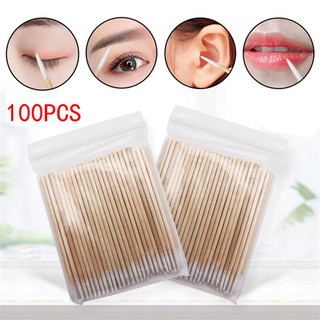 Tăm bông gỗ đầu nhọn (gói 100c)