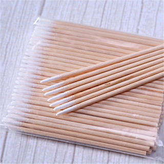 Tăm bông gỗ đầu nhọn (gói 100c)
