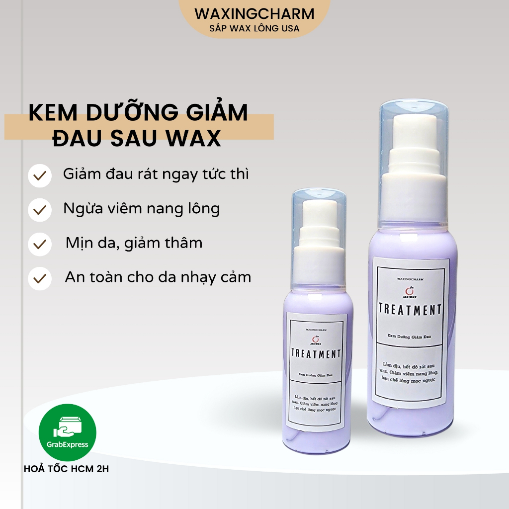 KEM DƯỠNG GIẢM ĐAU GIẢM ĐỎ RÁT NGỪA VIÊM NANG LÔNG SAU WAX CHÍNH HÃNG JAX WAX