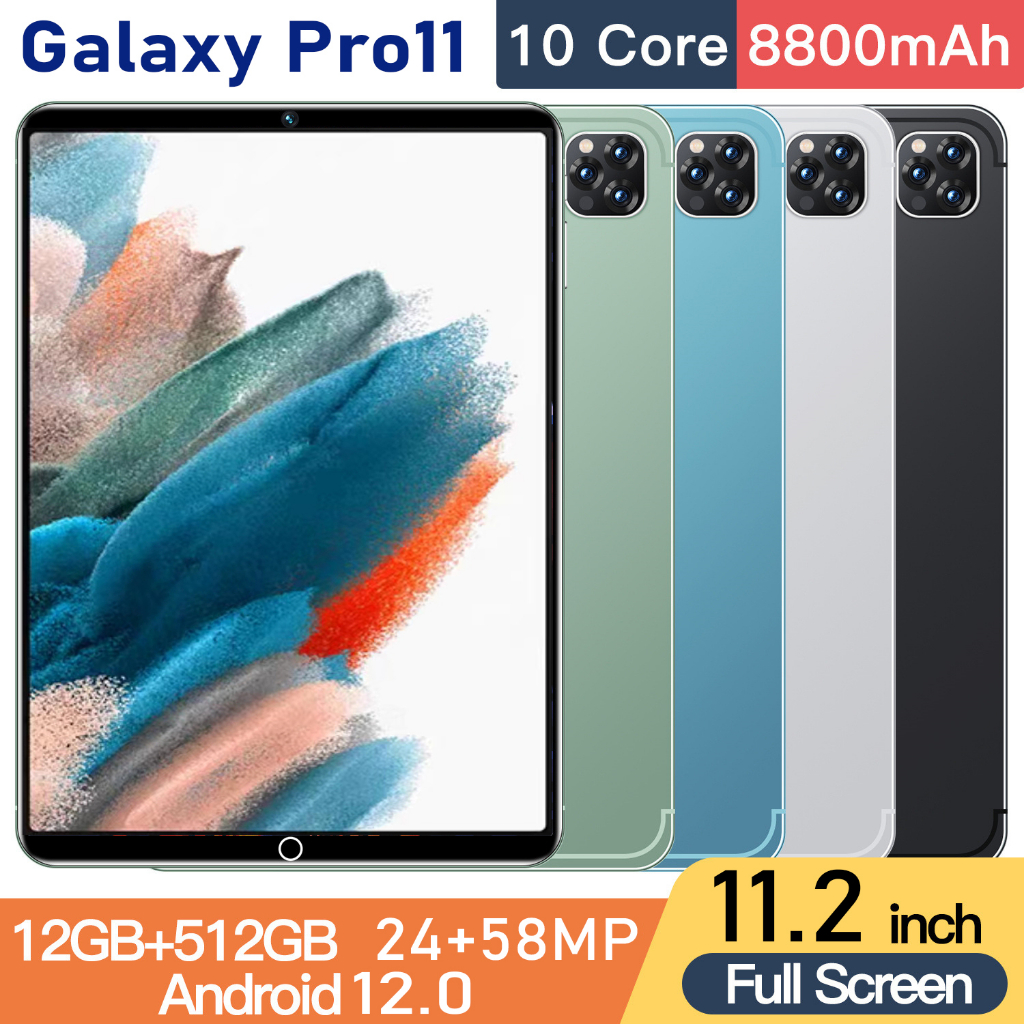 Máy tính bảng HP mới【12GB+512GB】Galaxy pro11 11.2inch tab máy tính bảng học văn phòng giải trí giá rẻ tablet pc