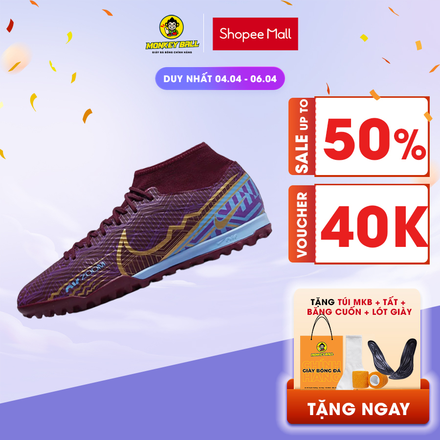 Giày đá bóng chính hãng Nike Zoom Superfly 9 Academy KM TF DO9347-694 dành cho sân cỏ nhân tạo