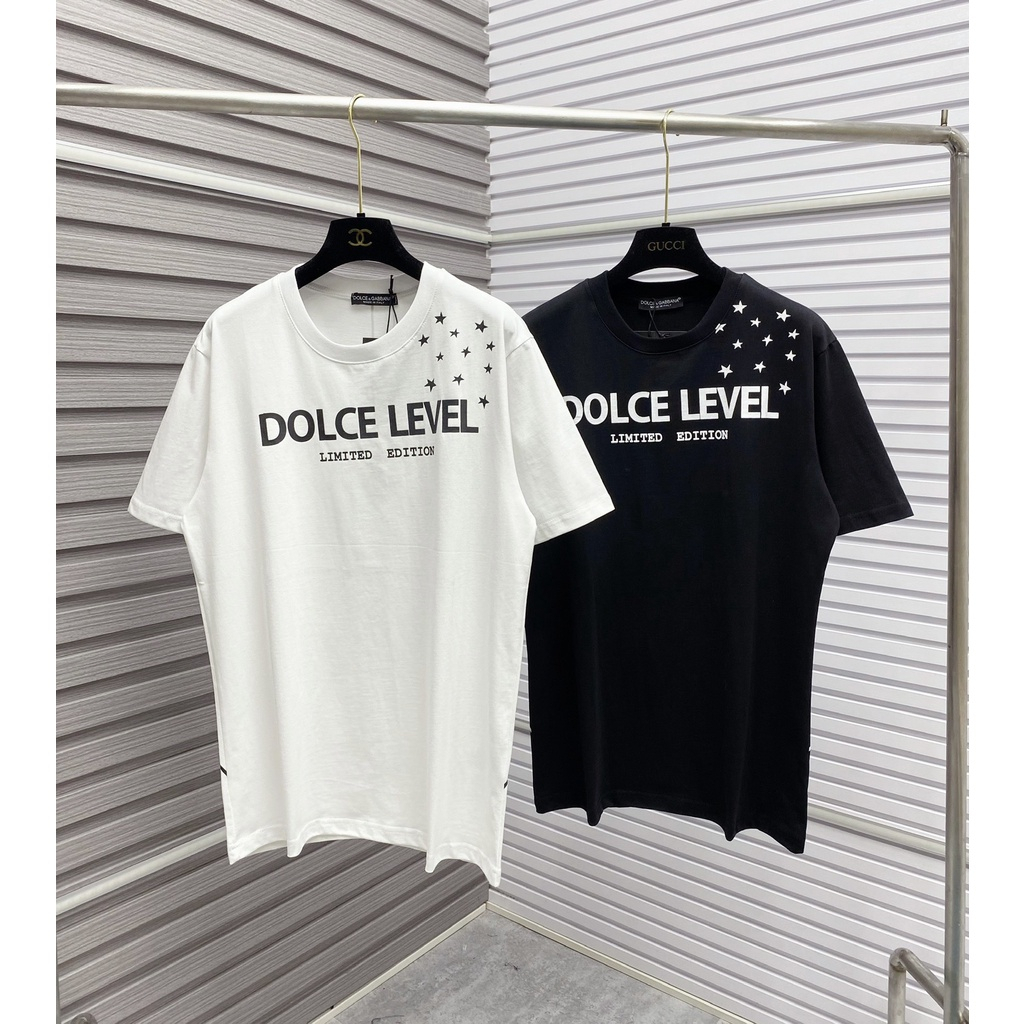 Áo ThunDOLCE LEVEL, DG Ngôi Sao ❤ Áo Phông Cotton Dày Dặn Dáng Rộng Nam Nữ Siêu Hottrend Hè 2023