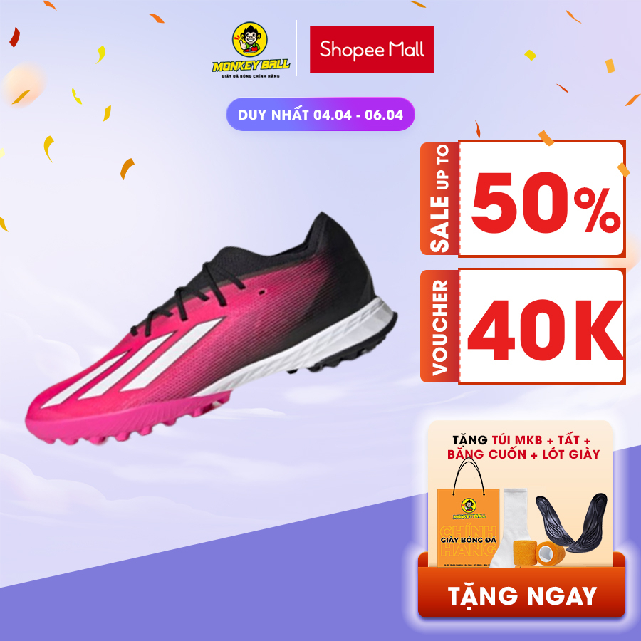 GIÀY ĐÁ BÓNG Adidas X Speedportal.1 TF - GZ2440 - Hồng/Đen