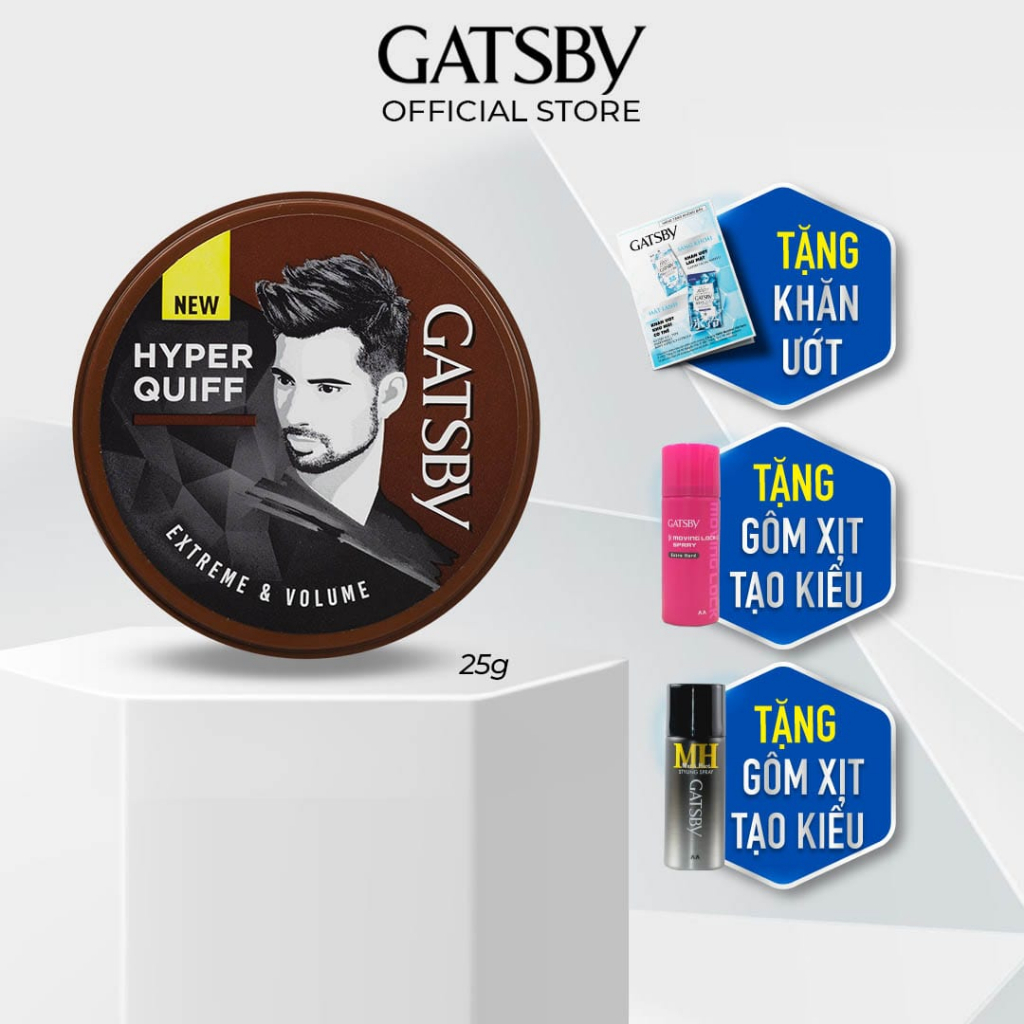 Wax Tạo Kiểu Tóc GATSBY STYLING WAX EXTREME & VOLUME 25g