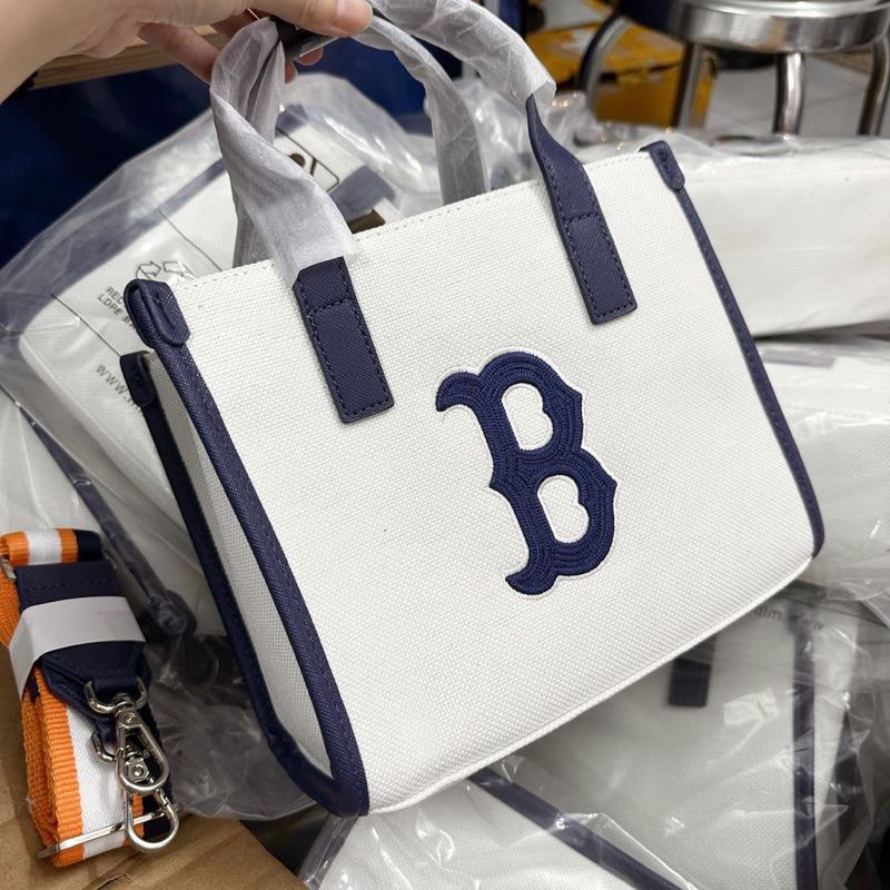 Túi Tote mIb Nam/Nữ Unisex Cầm Tay & Dây Dài Đeo Chéo Màu Mới 2023 Basic Big Logo Size 23 (Hàng Xuất Loại 1)