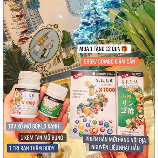 Viên uống giảm cân nâng mông Slim Fit Nhật 1000 giảm cân an toàn