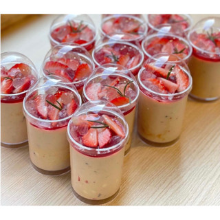 Combo 50 hộp nhựa đựng bánh mouse, cotta, tiramisu 6080