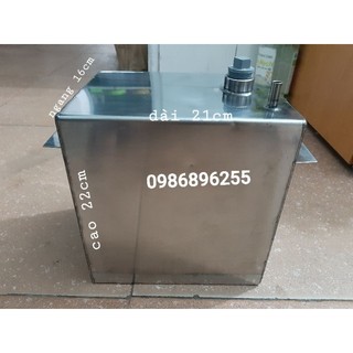 Thùng đựng dầu ben bằng inox dành cho xe ba gác - ba bánh