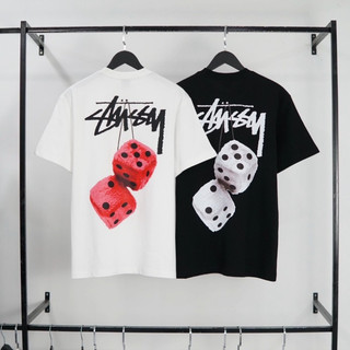 Áo thun Nam Nữ Stussy Súc Sắc 100% cotton phong các Hàn Quốc