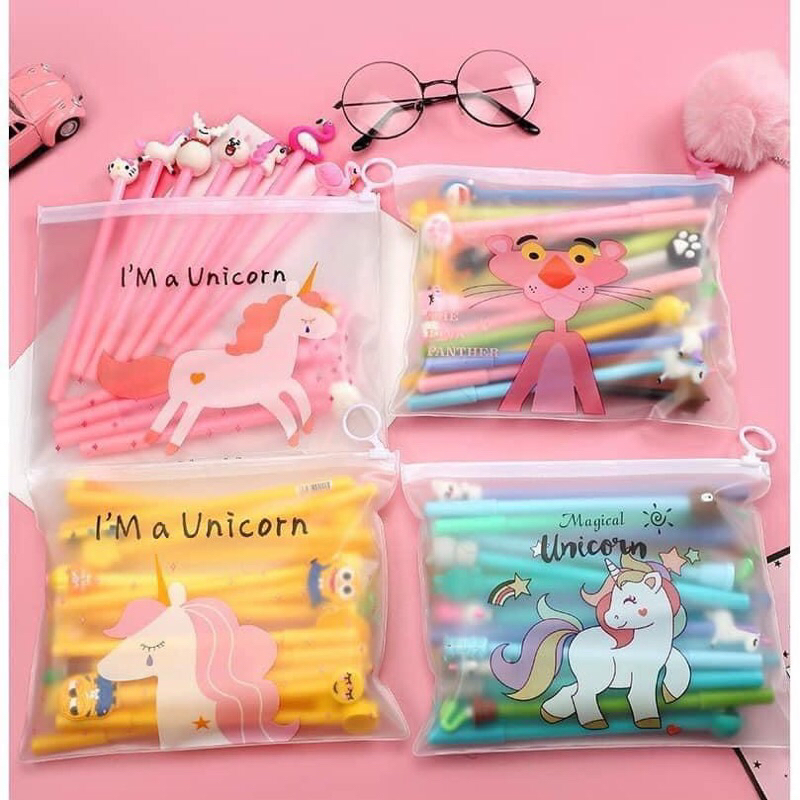 SEt BÚT bi nước cute, bút dễ thương nhiều hình sét 20 bút