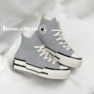 Giày Thể Thảo Sneaker CVs Chuck 70 Plus Cao Cổ Màu Xám Xanh Cho Nam Nữ