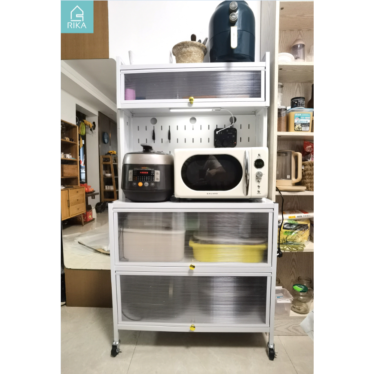 Kệ Tủ Bếp RIKA KDN88 Plus, Kệ Tủ Đa Năng Chất Thép Carbo Có Ngăn Tủ Đựng Đồ Dùng Nhà Bếp [Hàng Nhập Khẩu Chính Hãng]. | BigBuy360 - bigbuy360.vn