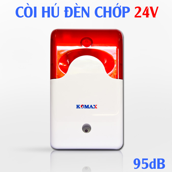 CÒI HỤ BÁO ĐỘNG KÈM ĐÈN CHỚP LED  có 3 dòng điện áp riêng biệt 12V, 24V và 220V, còi hú báo trộm báo cháy có đèn