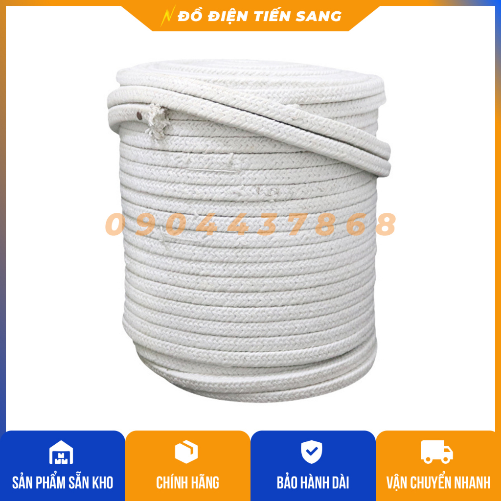 Dây Amiang chịu nhiệt 10x10 dạng vuông/5met