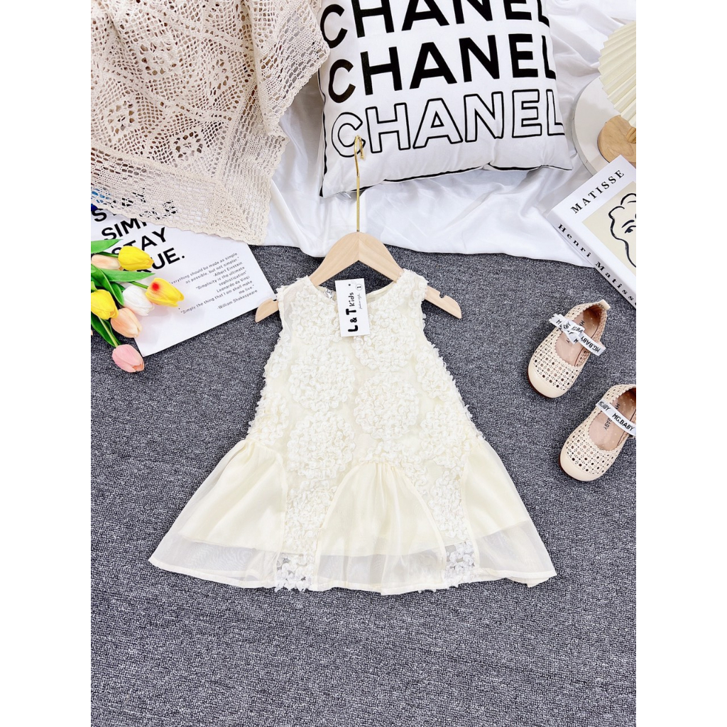 Váy cẩm tú cầu siêu xinh cho bé gái