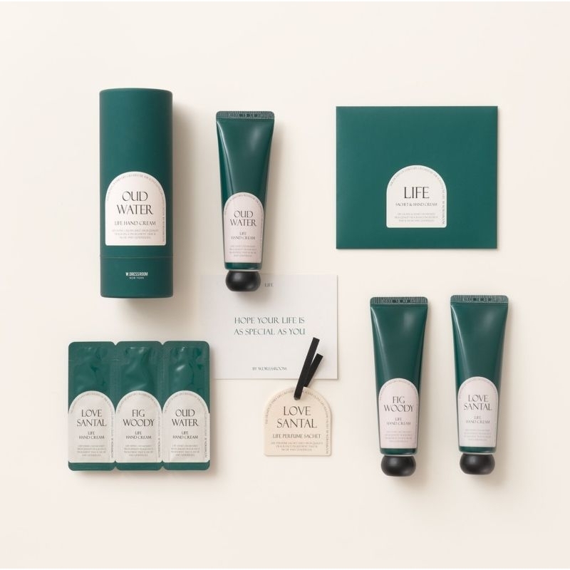 Set kem tay minisize W.dressroom LIFE Sachet & Hand Cream