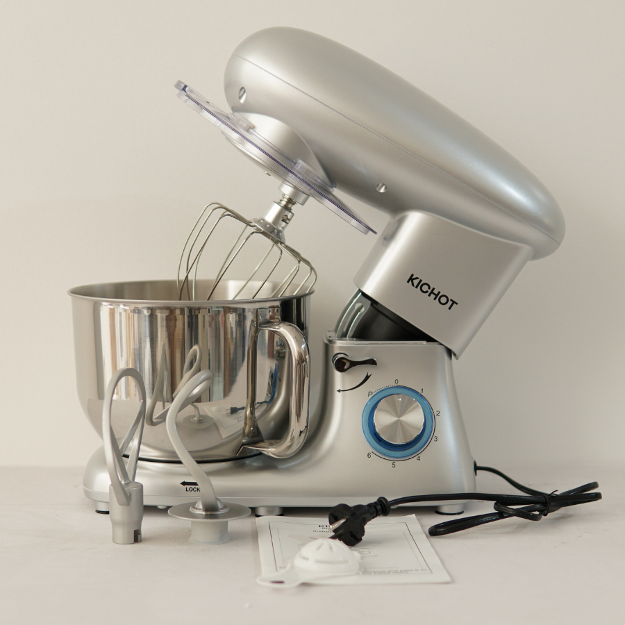 Máy nhào bột KICHOT 6.5L 1500W- trộn 1.2 kg bột khô - Thương hiệu Mỹ - Cam kết chính hãng