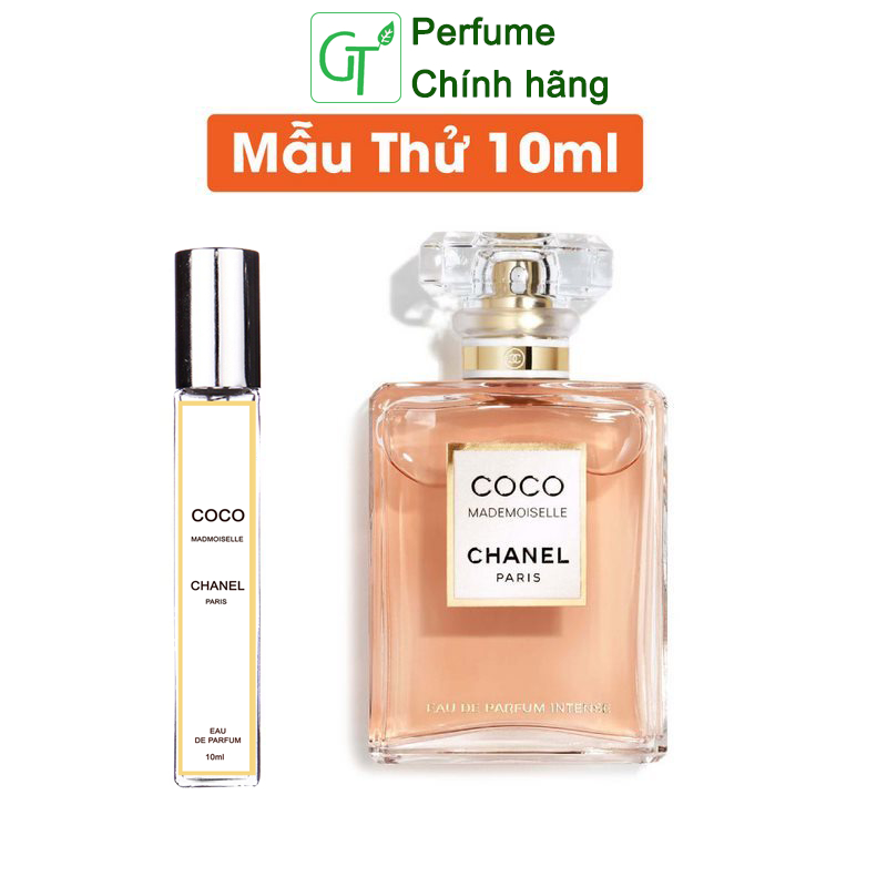 Nước Hoa Nữ Mini Chai chiết 10ml - Coco Chanel Mademoiselle - Lưu Hương Bền Lâu, Quyến Rũ