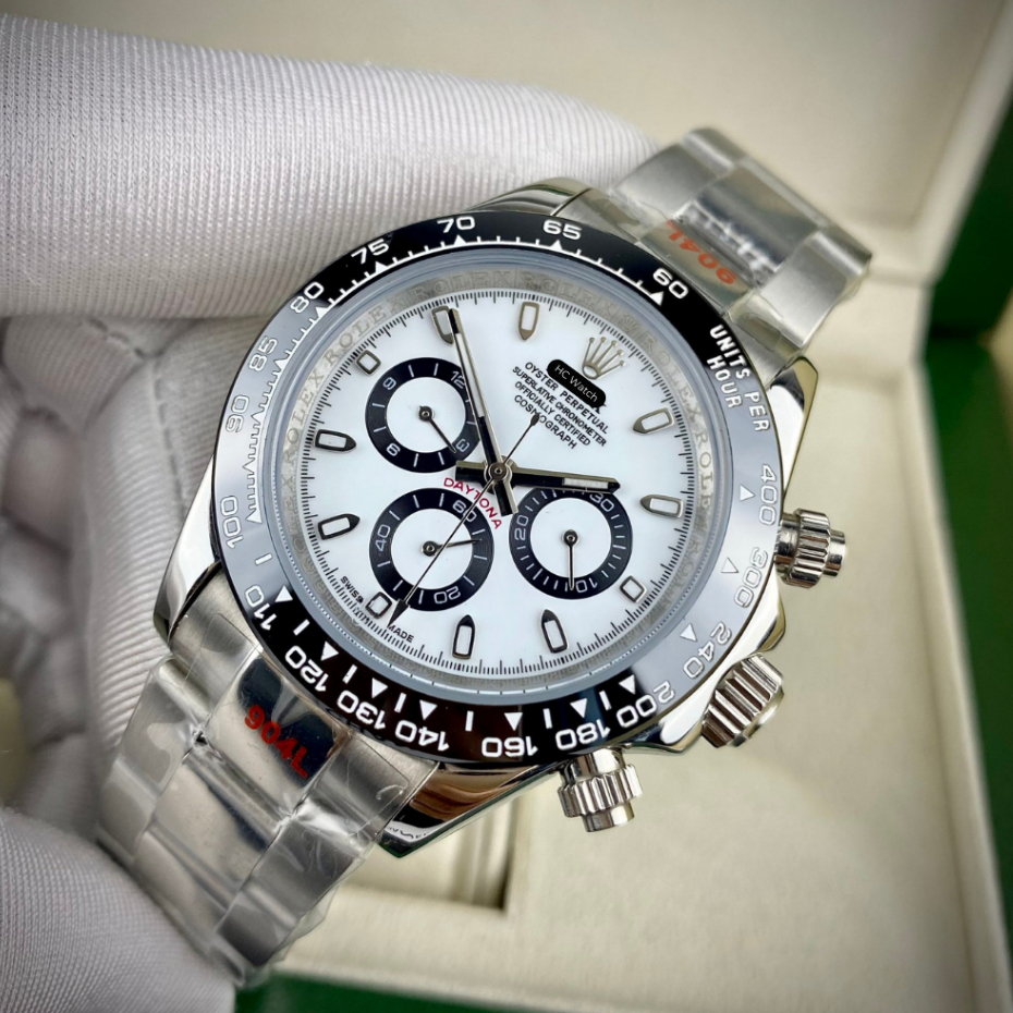 Đồng Hồ Nam RL Daytona, Máy Cơ Nhật Bản, Dây Kim Loại, Size 40mm, Mặt Kính Saphire Chống Xước, Chống Nước 5ATM
