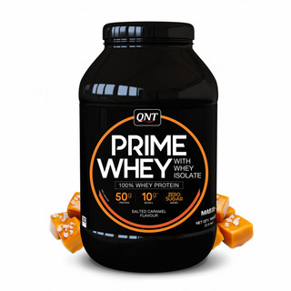 Whey protein isolate thực vật bột tăng cơ giảm mỡ tập gym QNT prime Whey protein vị salted caramel - 908g BFitness