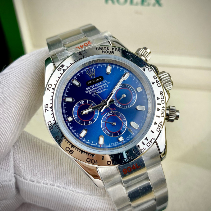 Đồng Hồ Nam RL Daytona, Máy Cơ Nhật Bản, Dây Kim Loại, Size 40mm, Mặt Kính Saphire Chống Xước, Chống Nước 5ATM