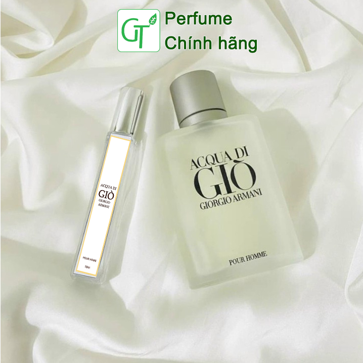 Nước Hoa Nam Mini Chai chiết 10ml -  ACQUA DI GIÒ TRẮNG - PourHomme - Eau de Toilette