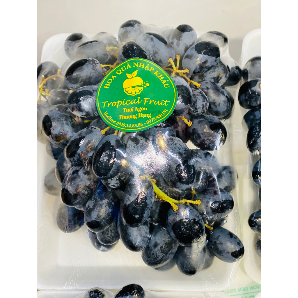 1KG Nho Đen Sweet Siêu Giòn Ngọt Không Hạt, Không Chát Vỏ Tươi Ngon Cứng Quả